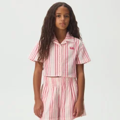 Kith Kids Jayda Chenille Stripe Cropped Shirt