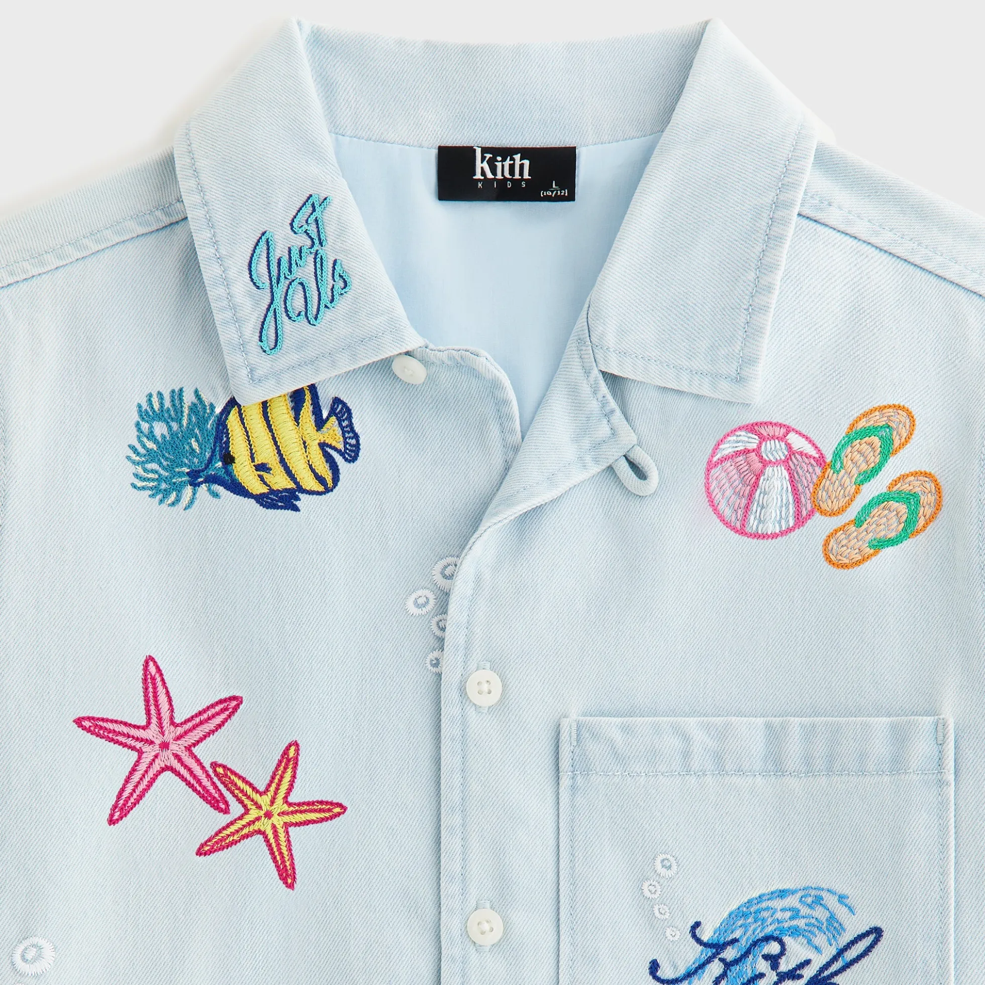 Kith Kids Novelty Thompson Camp Shirt