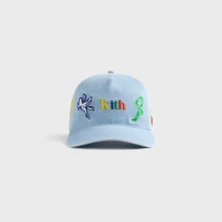 Kith Kids NY to the World Denim Pinch Crown Cap