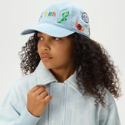 Kith Kids NY to the World Denim Pinch Crown Cap