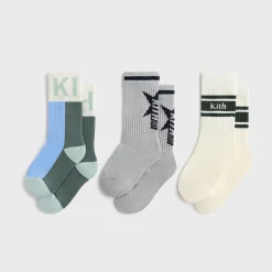 Kith Kids 3-Pack Crew Socks