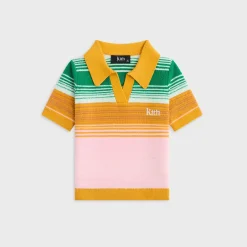 Kith Kids Striped Cropped Polo