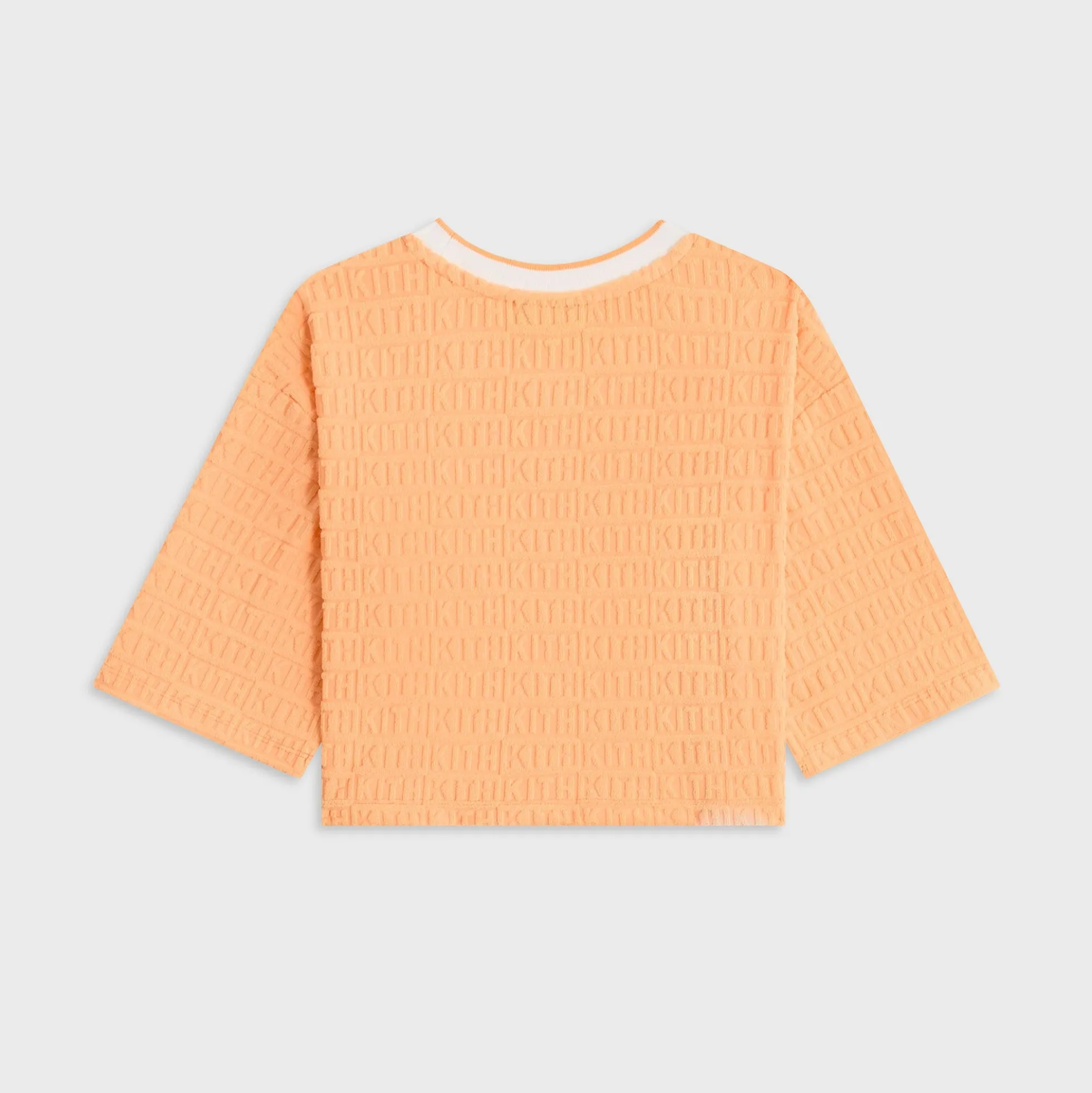 Kith Kids Textured Monogram Fei Cropped Tee