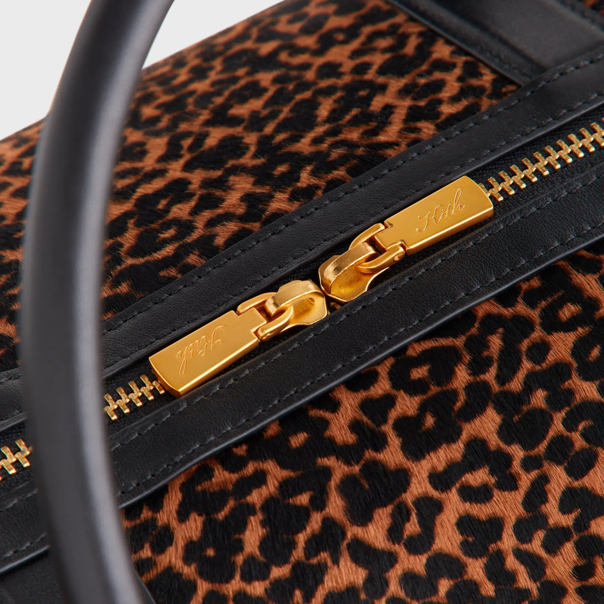 Kith Leopard Printed Ponyhair Traveler K40 Bag