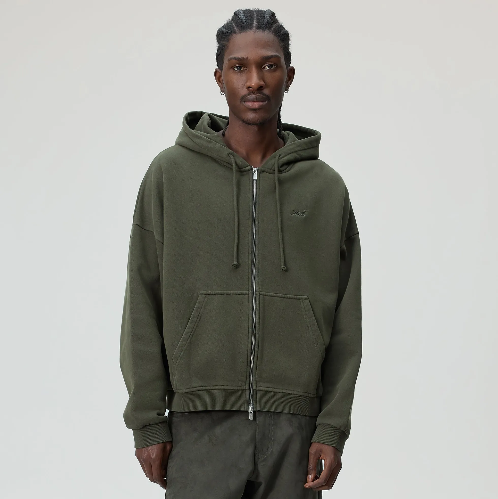 Kith Lofty Fleece Cropped Braxton Hoodie