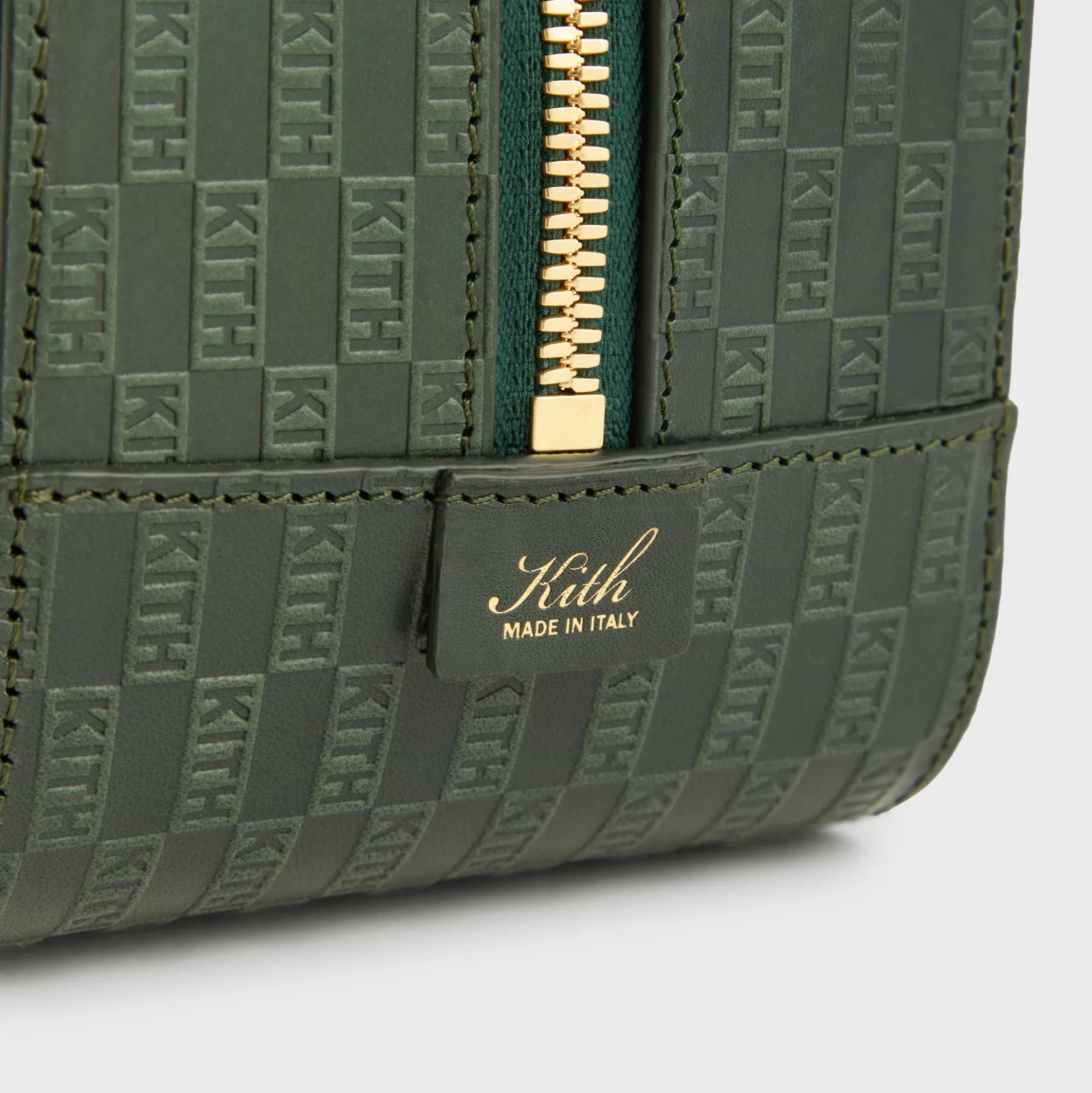 Kith Monogram Leather Dopp Kit