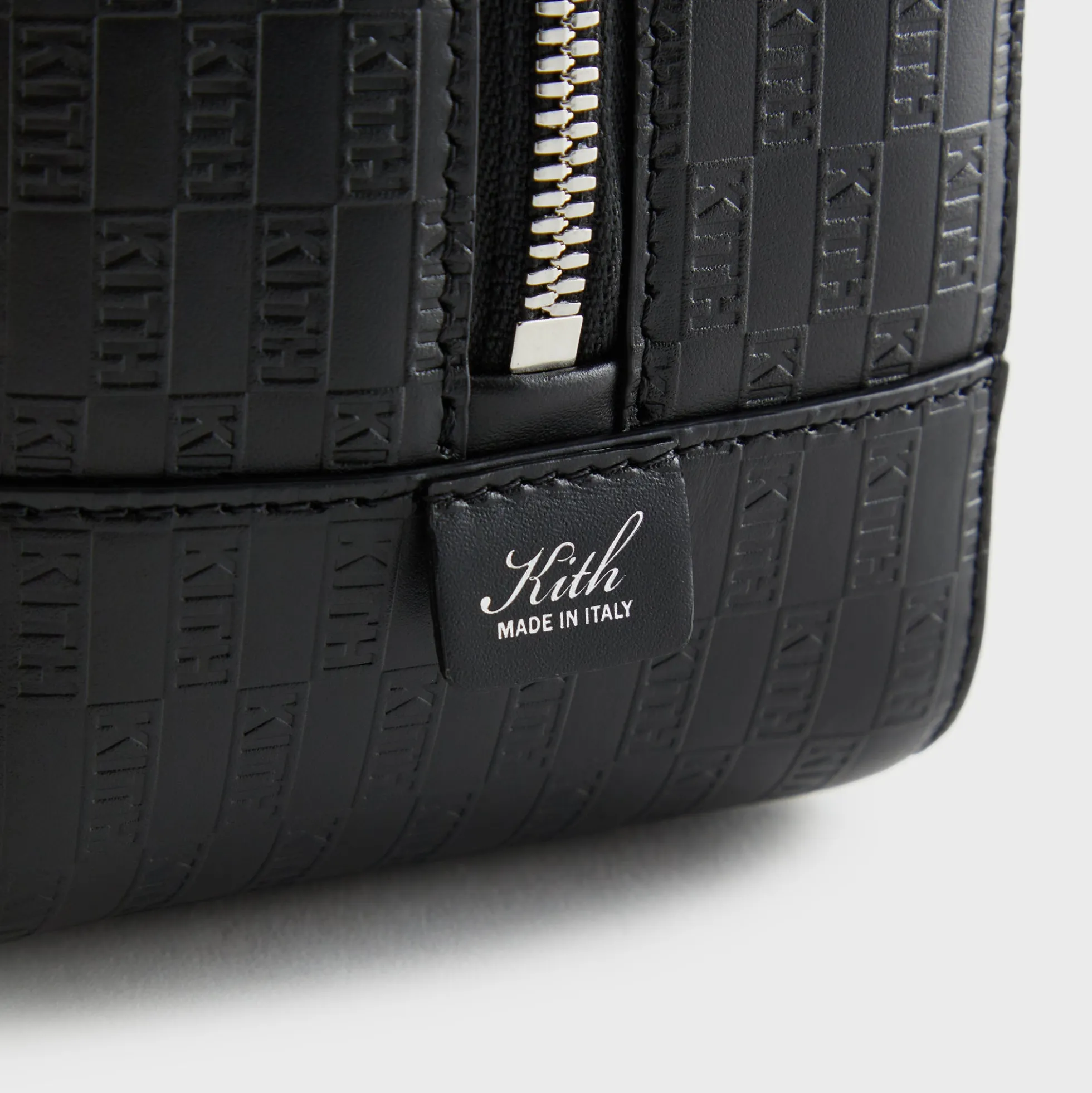 Kith Monogram Leather Dopp Kit