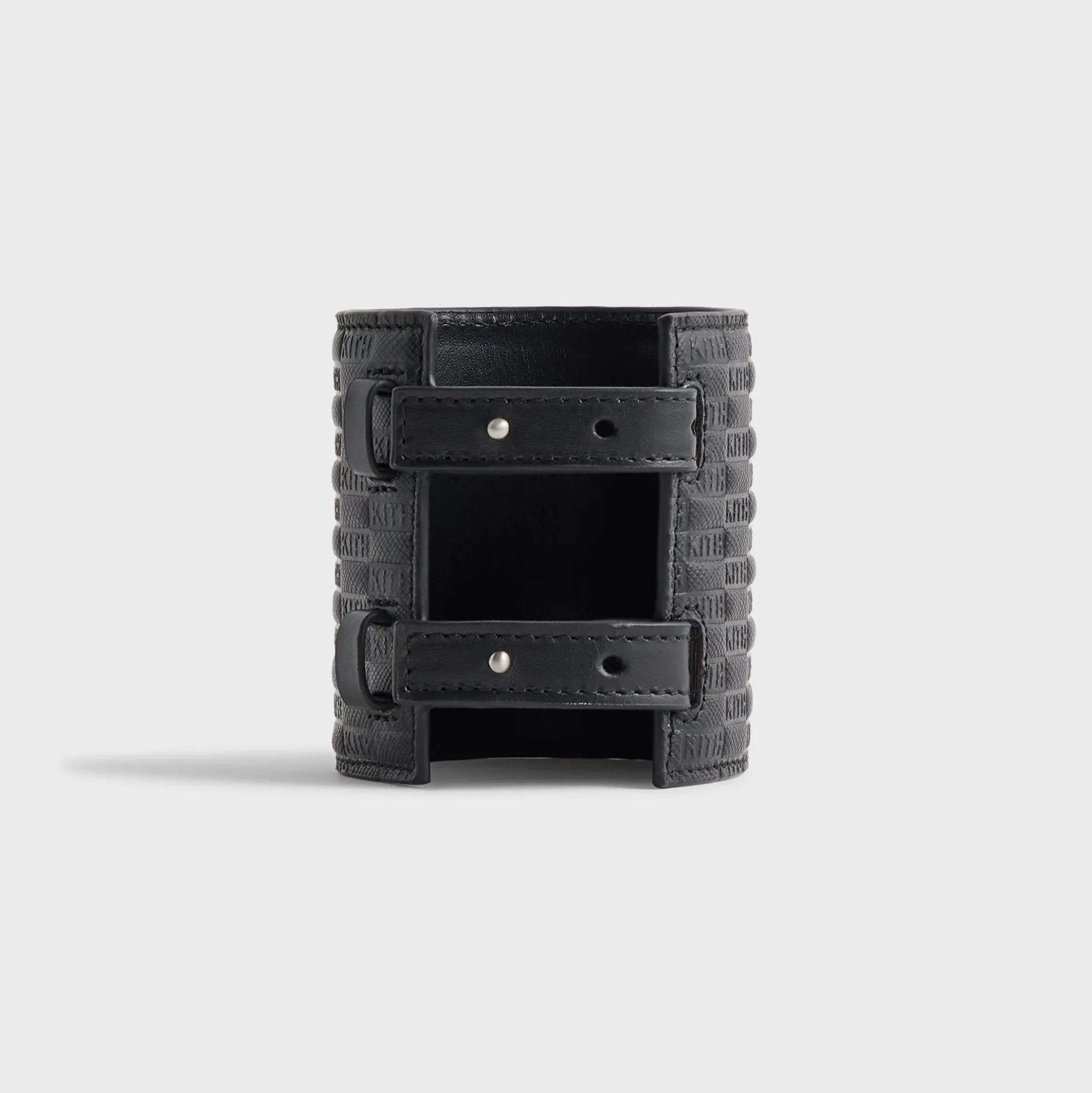 Kith Monogram Saffiano Leather Adjustable Candle Holder
