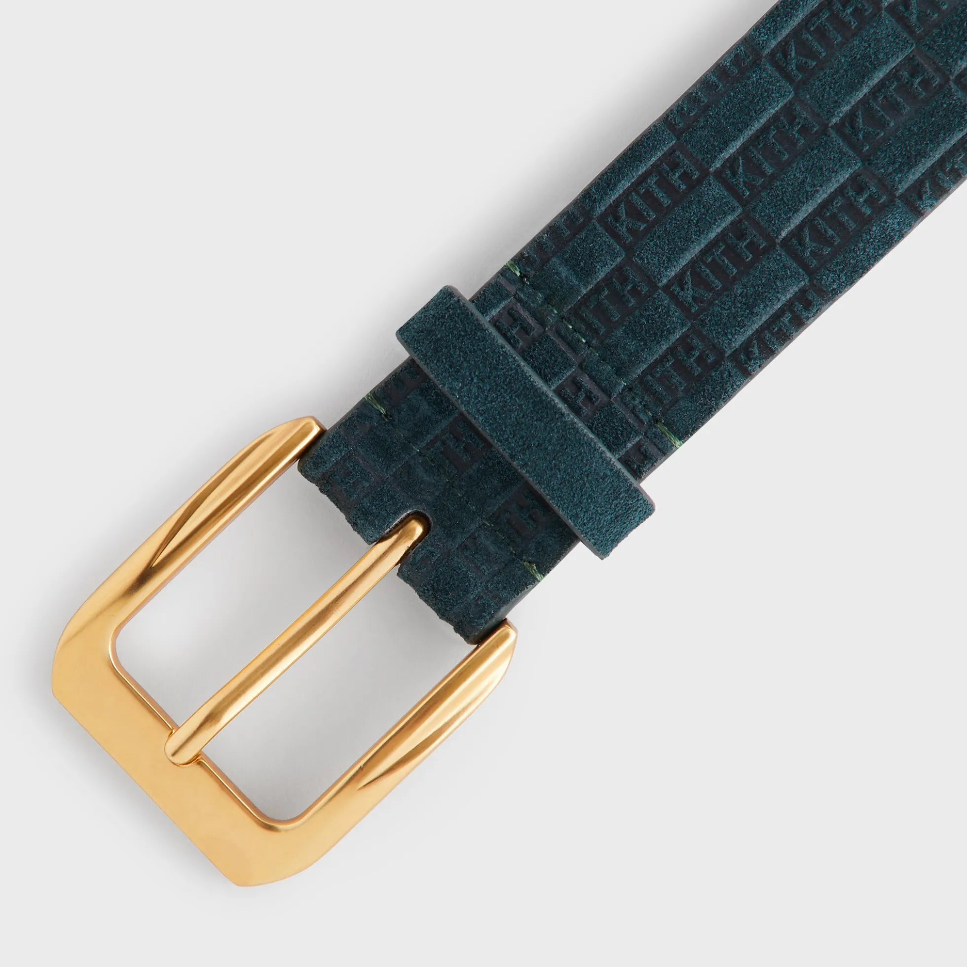 Kith Monogram Suede Leather Belt