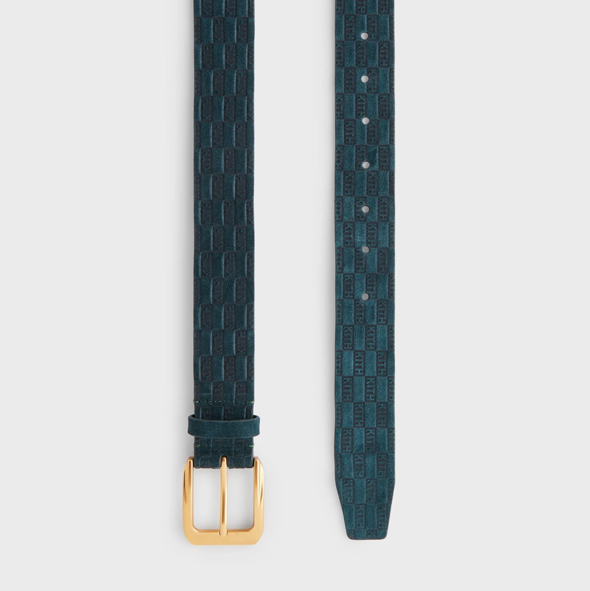 Kith Monogram Suede Leather Belt