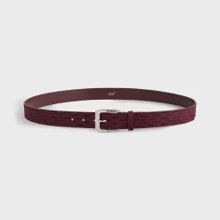 Kith Monogram Suede Leather Belt
