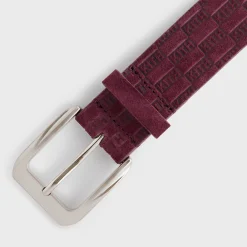 Kith Monogram Suede Leather Belt