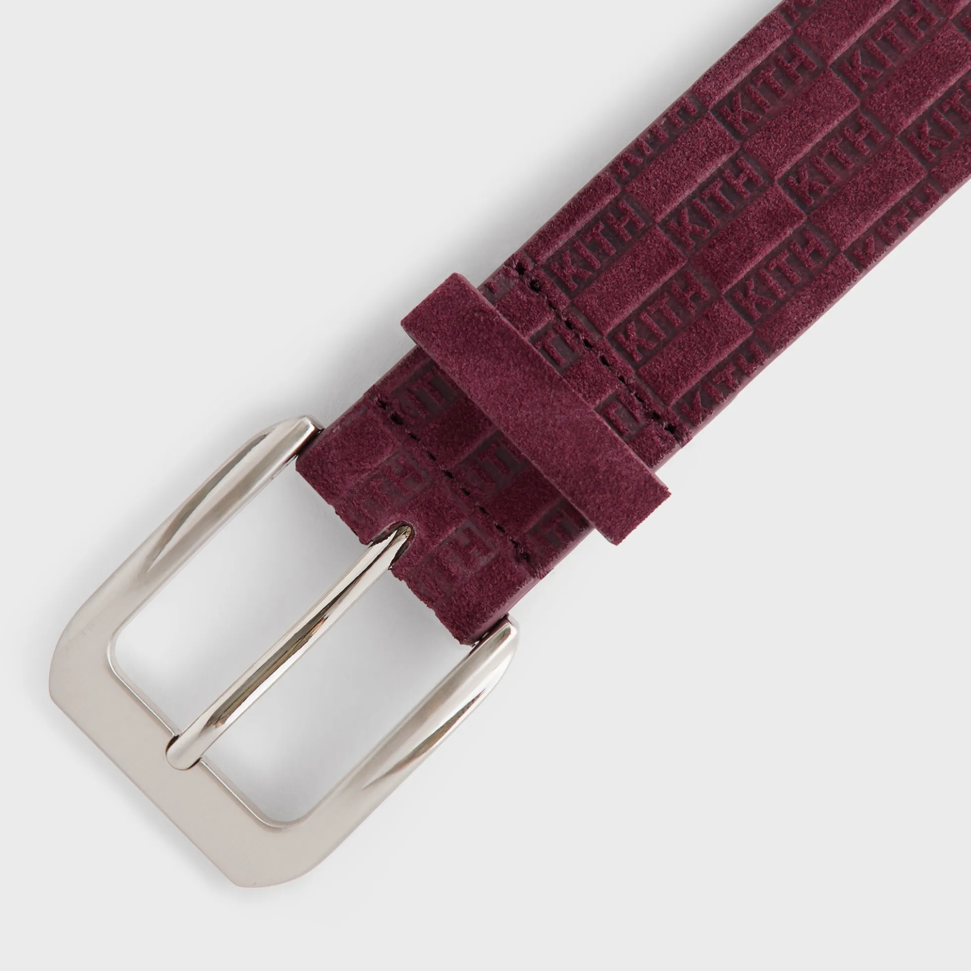 Kith Monogram Suede Leather Belt