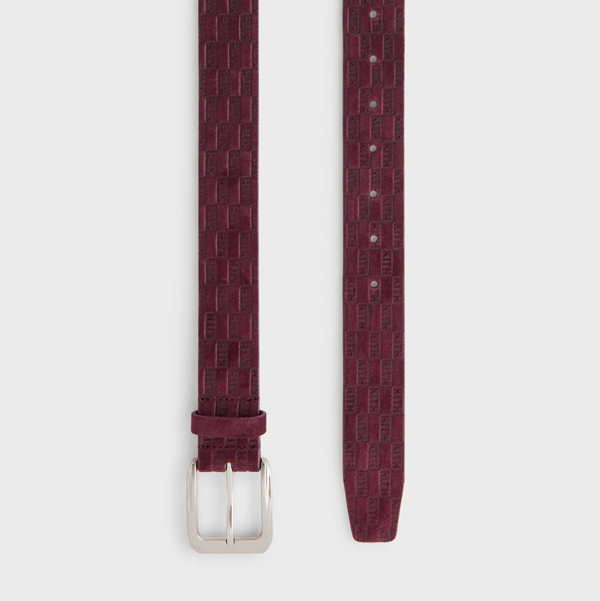 Kith Monogram Suede Leather Belt
