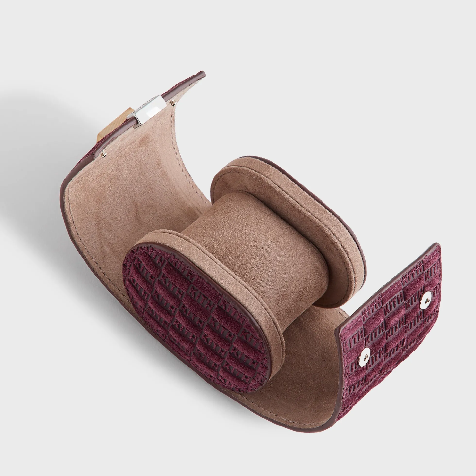 Kith Monogram Suede Leather Single Watch Roll