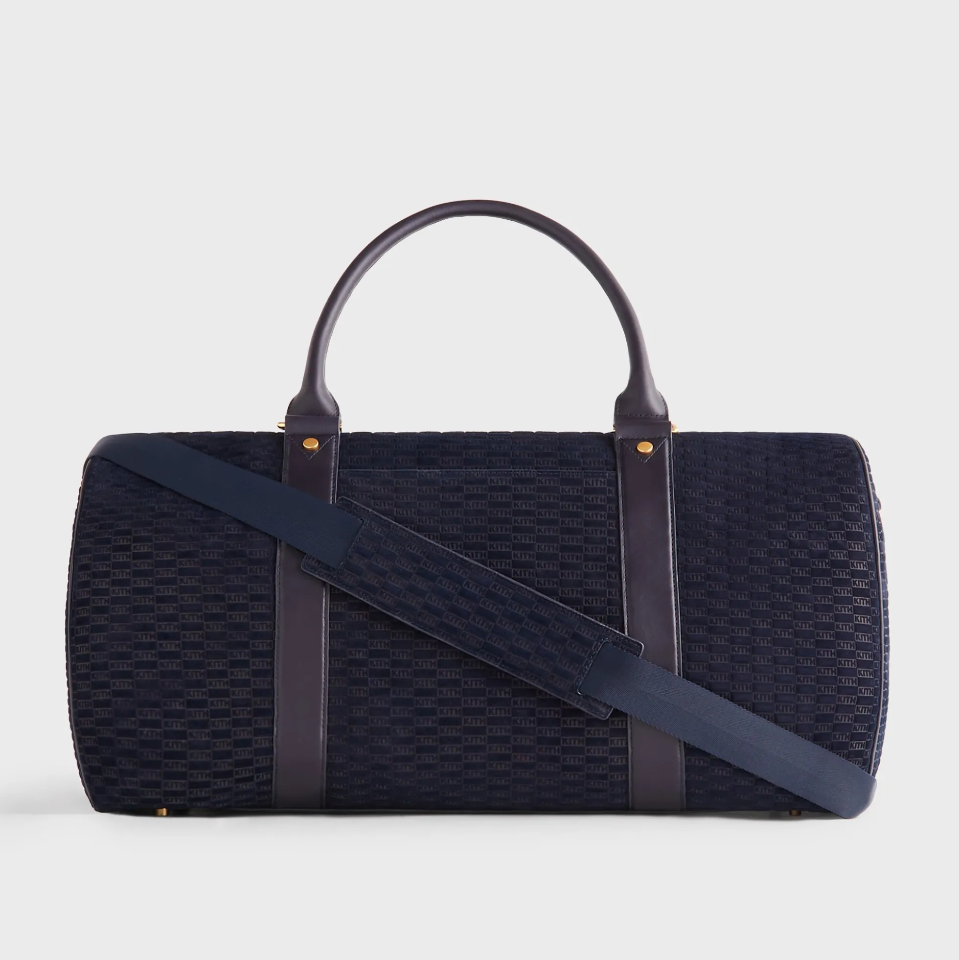 Kith Monogram Suede Traveler K55 Bag