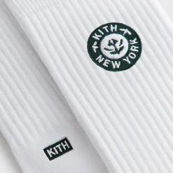Kith 3-Pack Rose Script Cotton Crew Socks