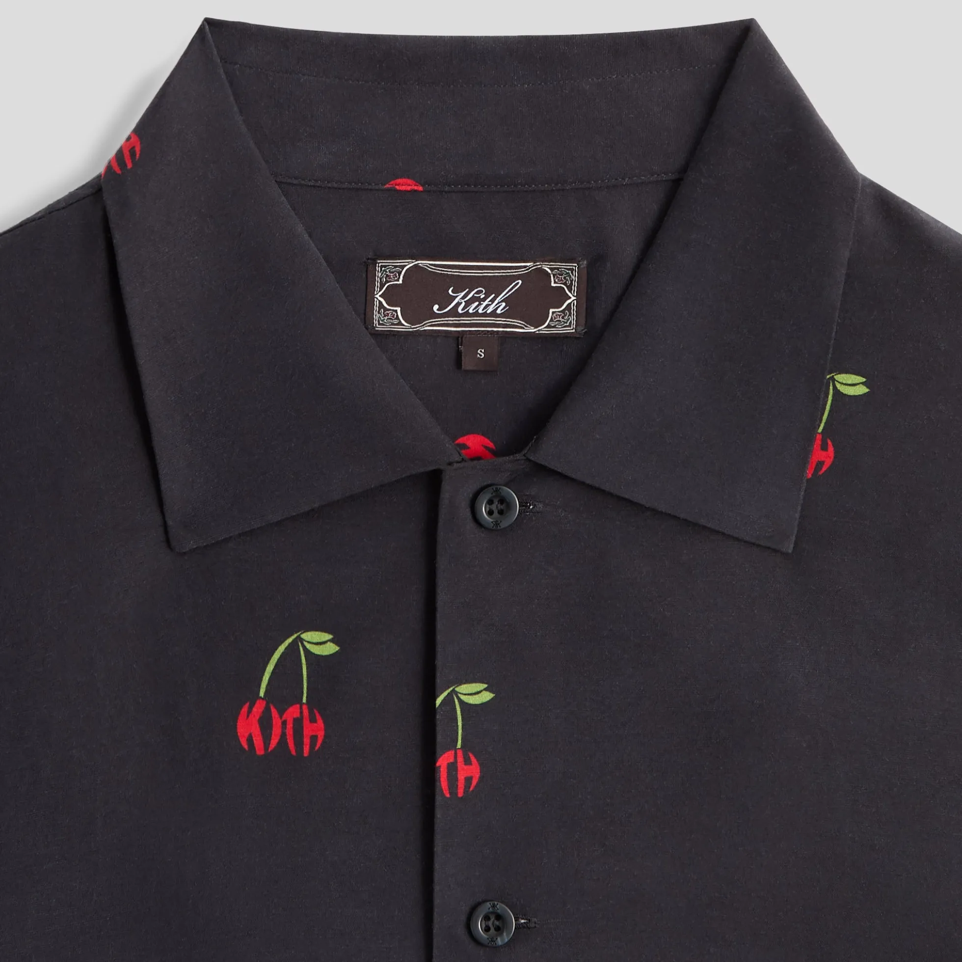 Kith Printed Cherry Cupro Linen Beckham Buttondown