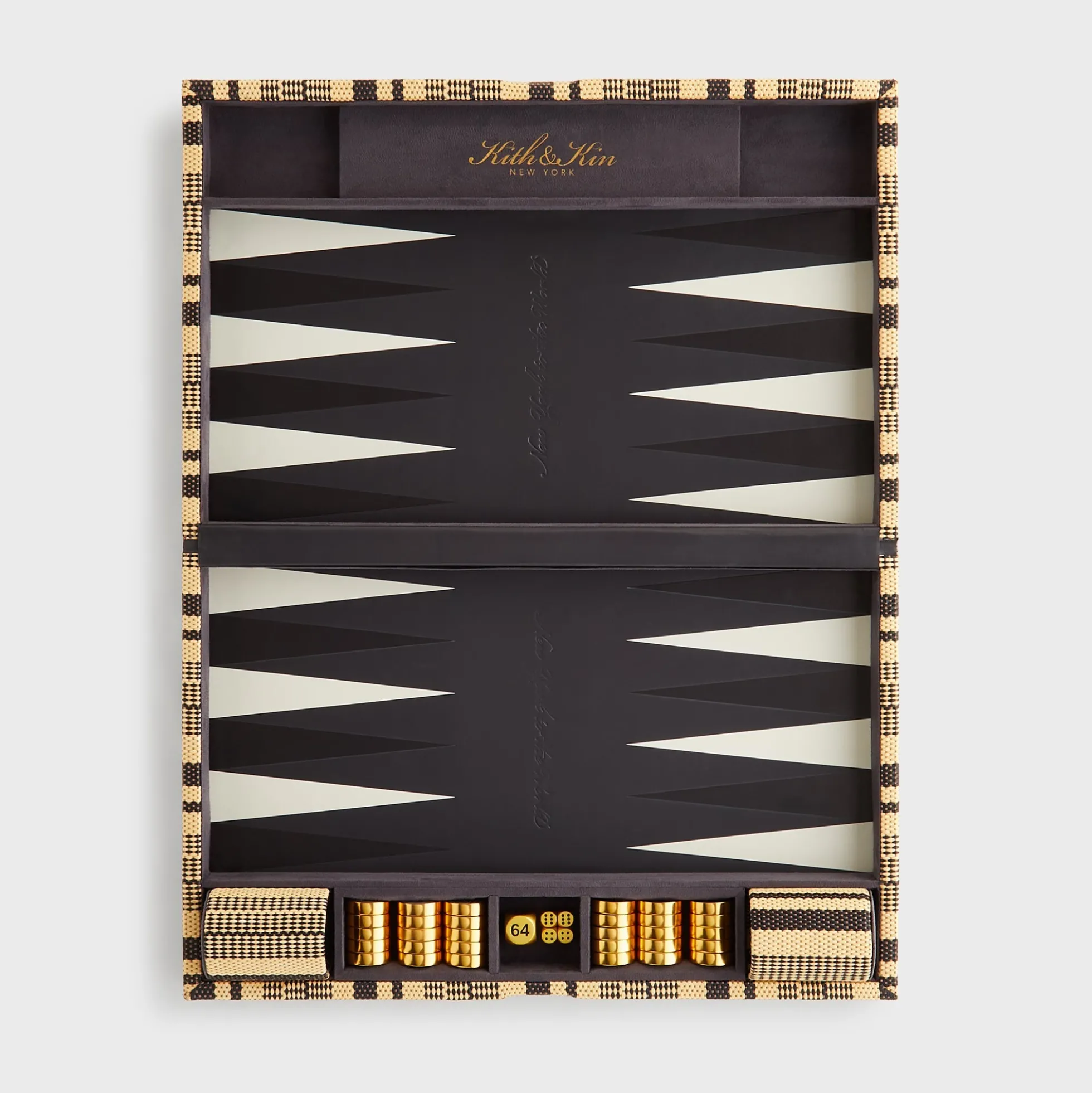 Kith Raffia Backgammon Board