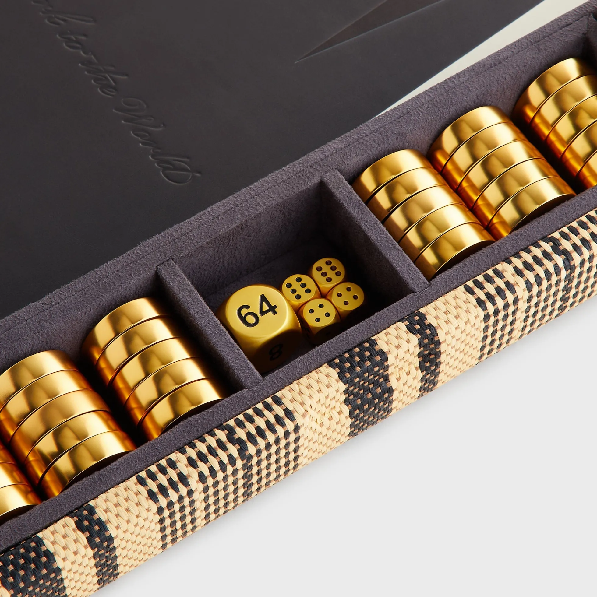 Kith Raffia Backgammon Board