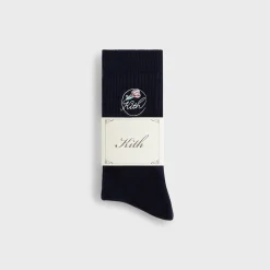 Kith Rose Script Cotton Crew Socks