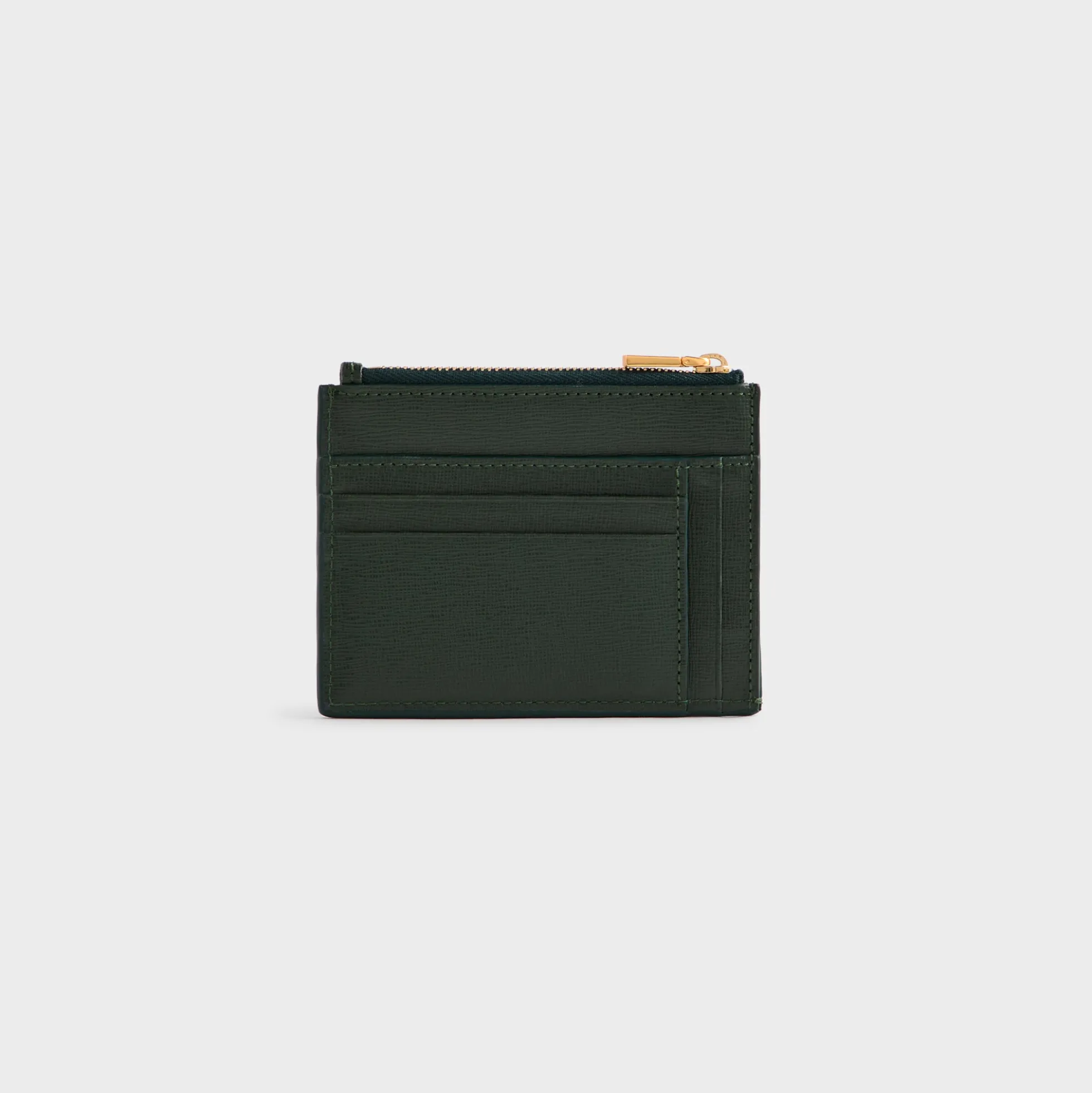 Kith Saffiano Leather Zip Card Case