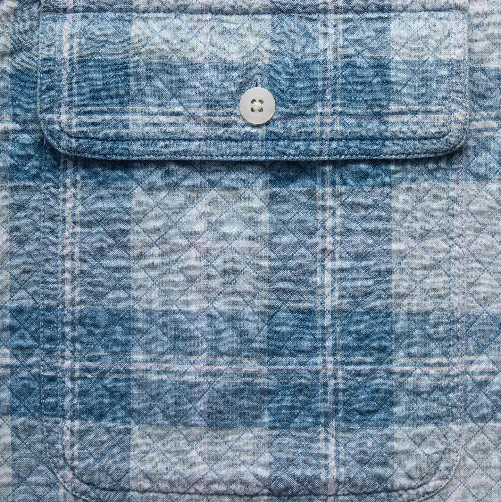 Kith Washed Indigo Plaid Henson Shirt