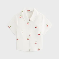 Kith Women Caela Cherry Oxford Zip Shirt