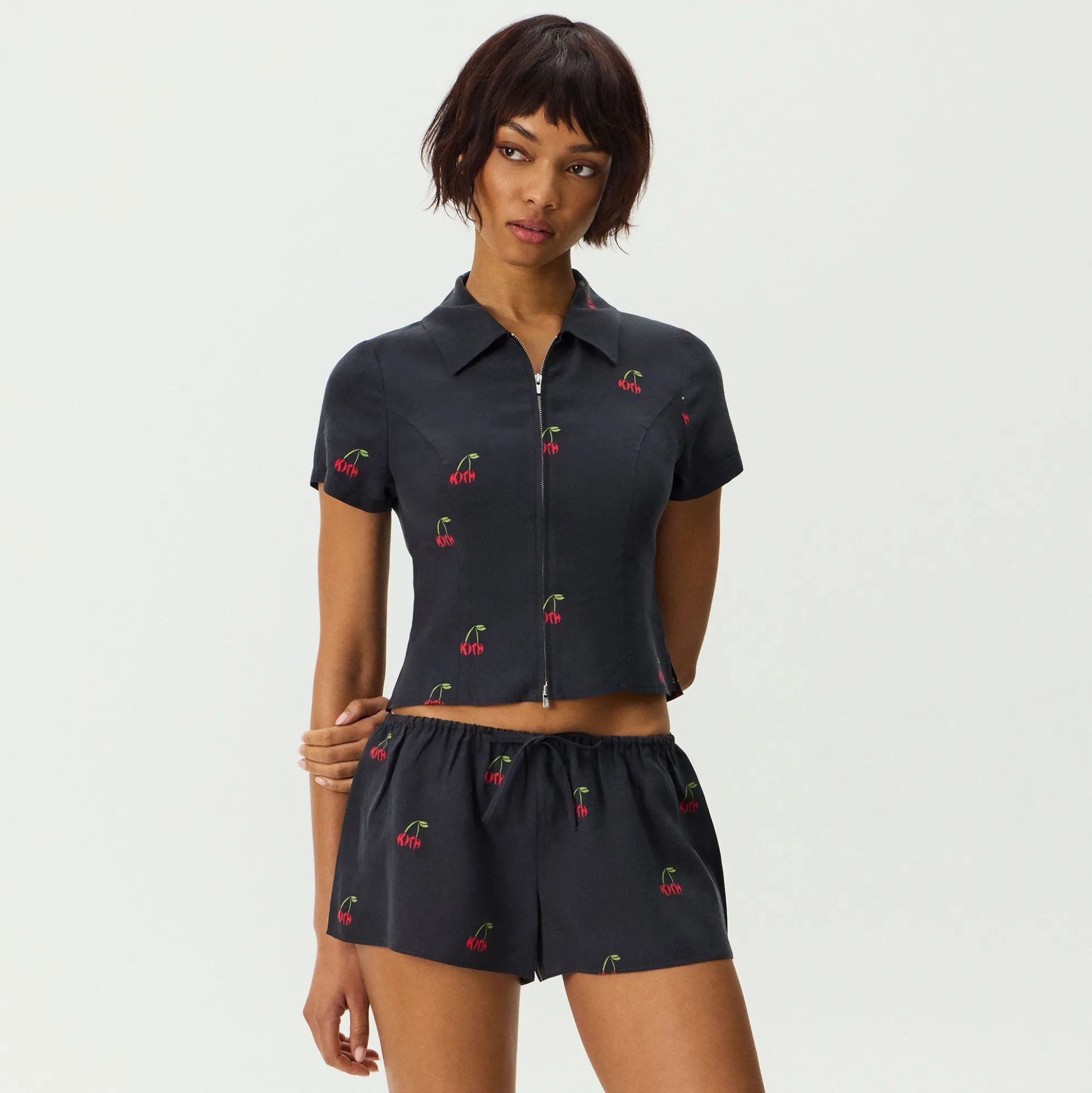 Kith Women Caela Cherry Zip Shirt