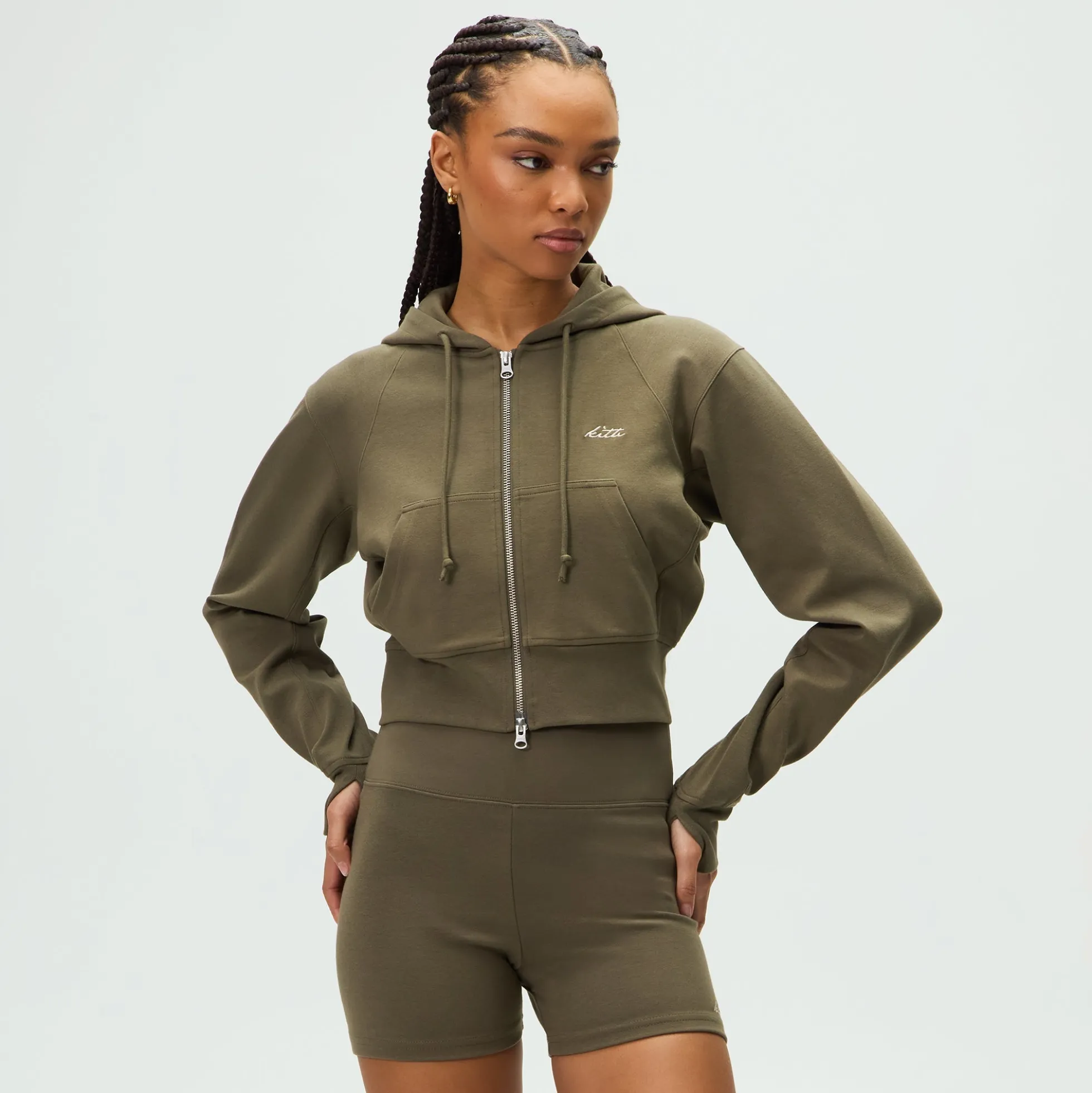 Kith Women Davin Cropped Hoodie