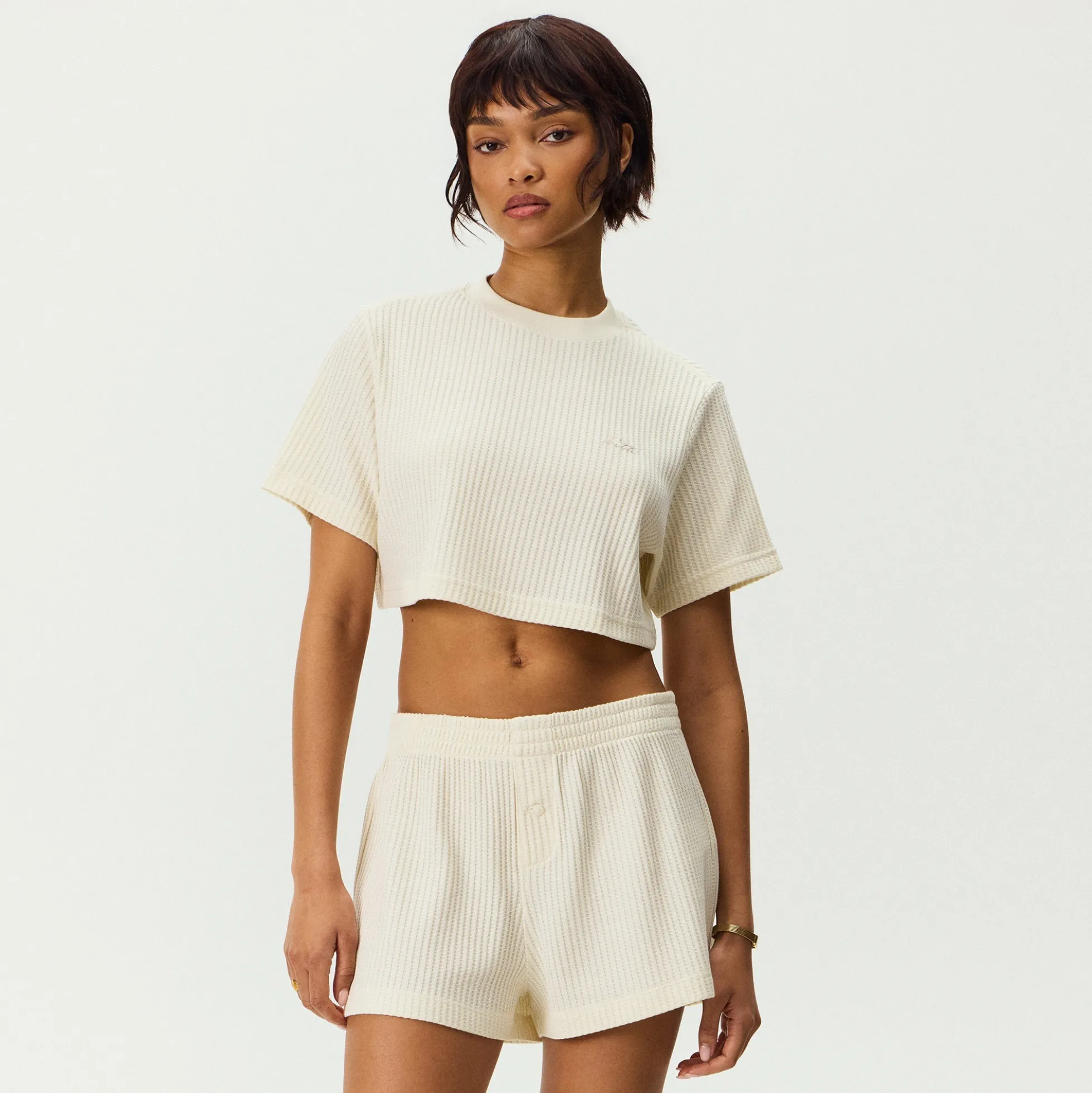 Kith Women Fei Waffle Cropped Tee
