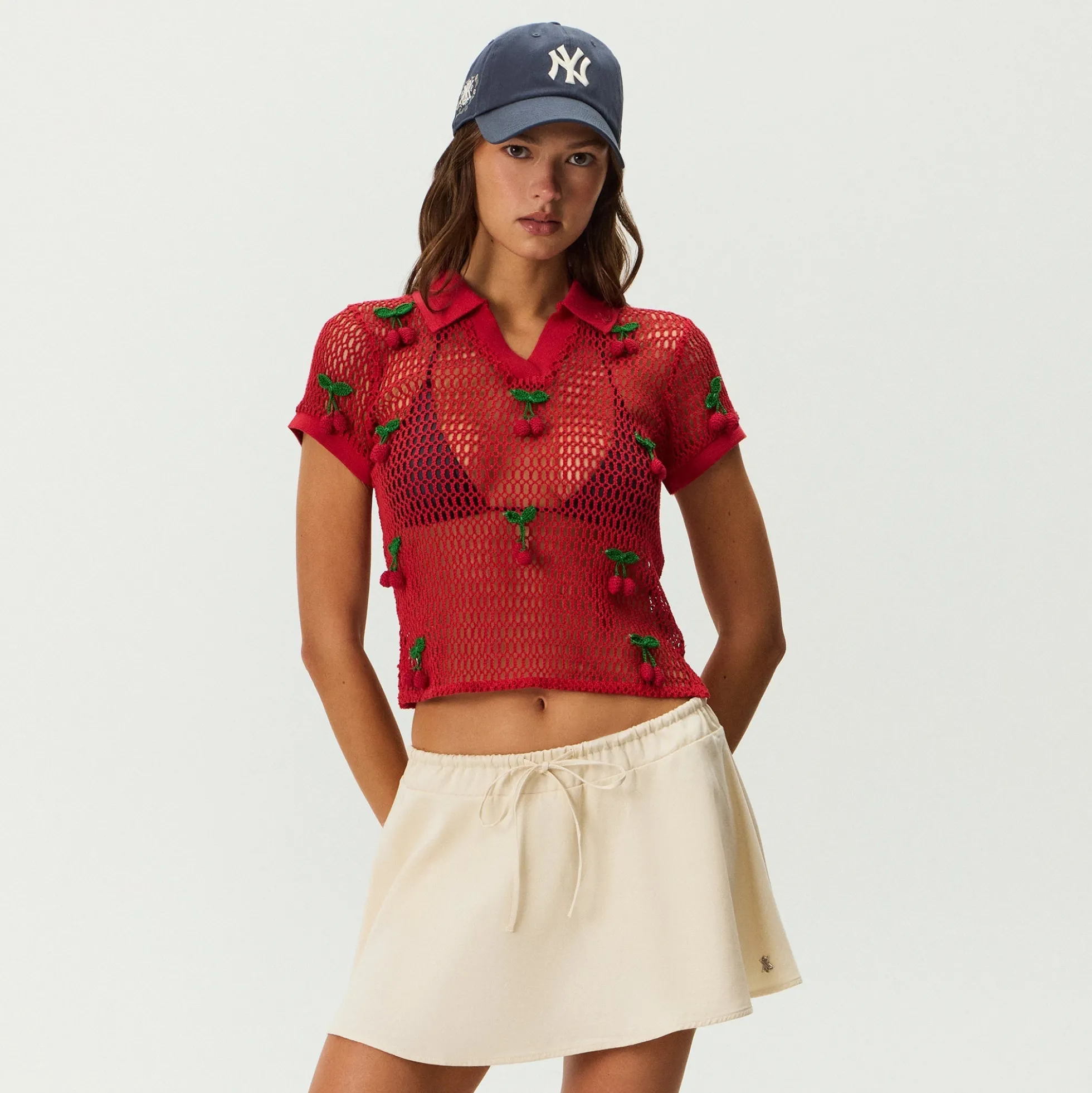 Kith Women Hedi Cherry Sweater Polo