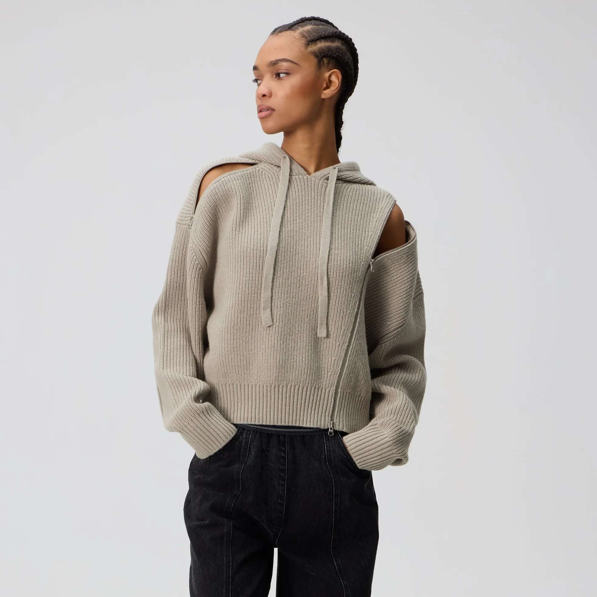 Kith Women Juni Zipper Sweater Hoodie