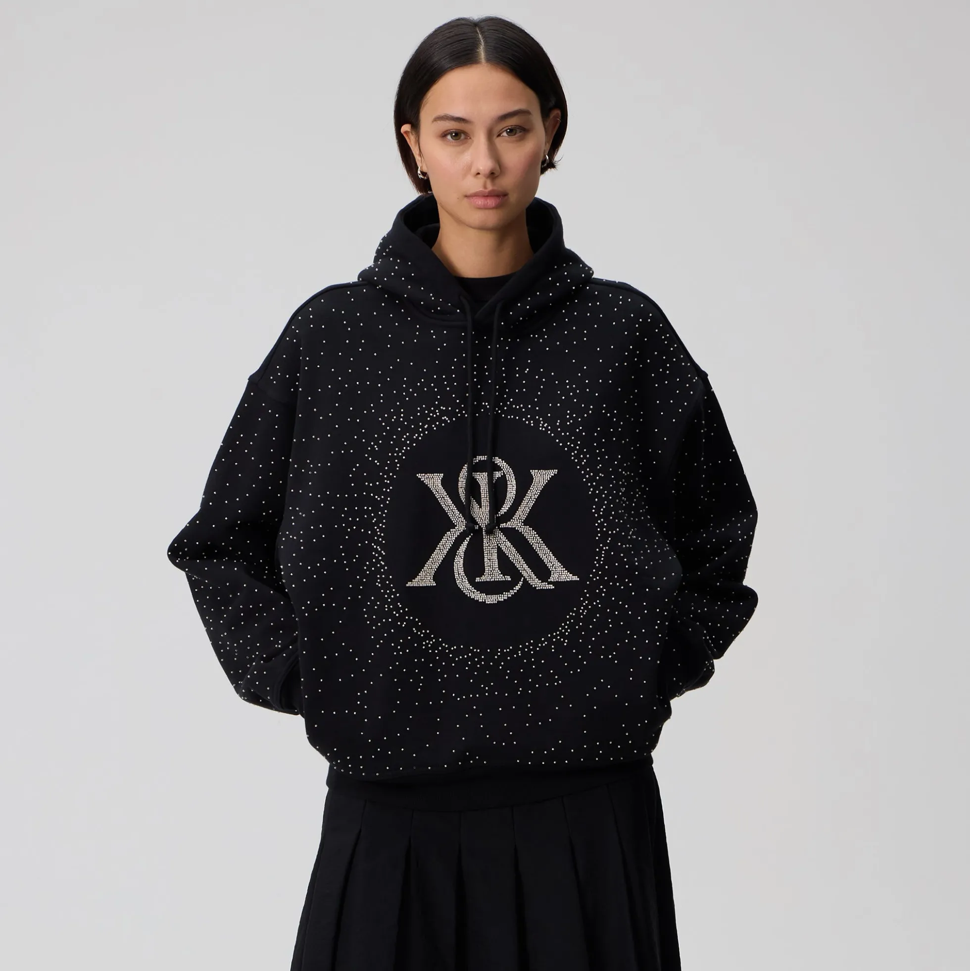 Kith Women Maverick Beaded Crest Hoodie