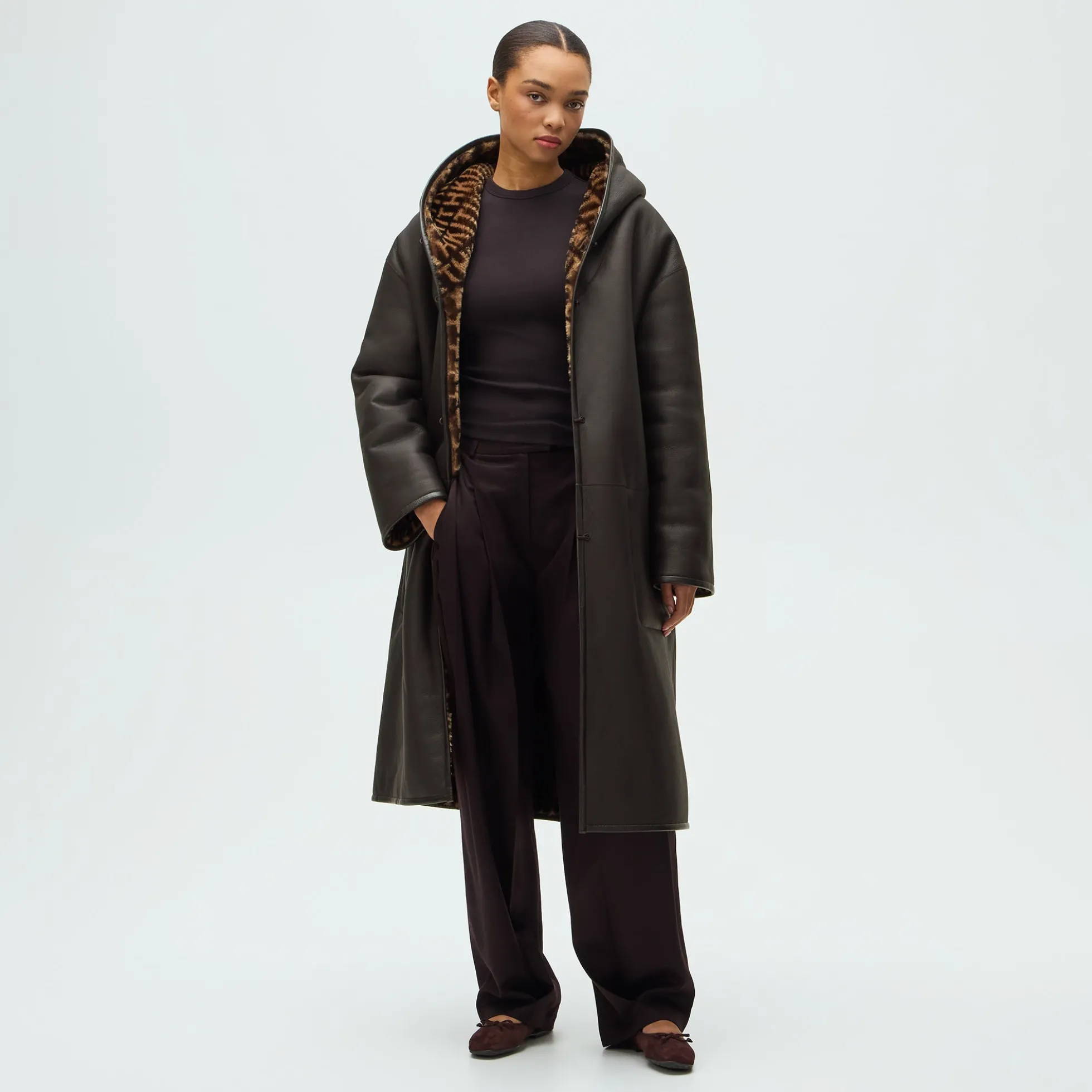 Kith Women Monogram Shearling Coat