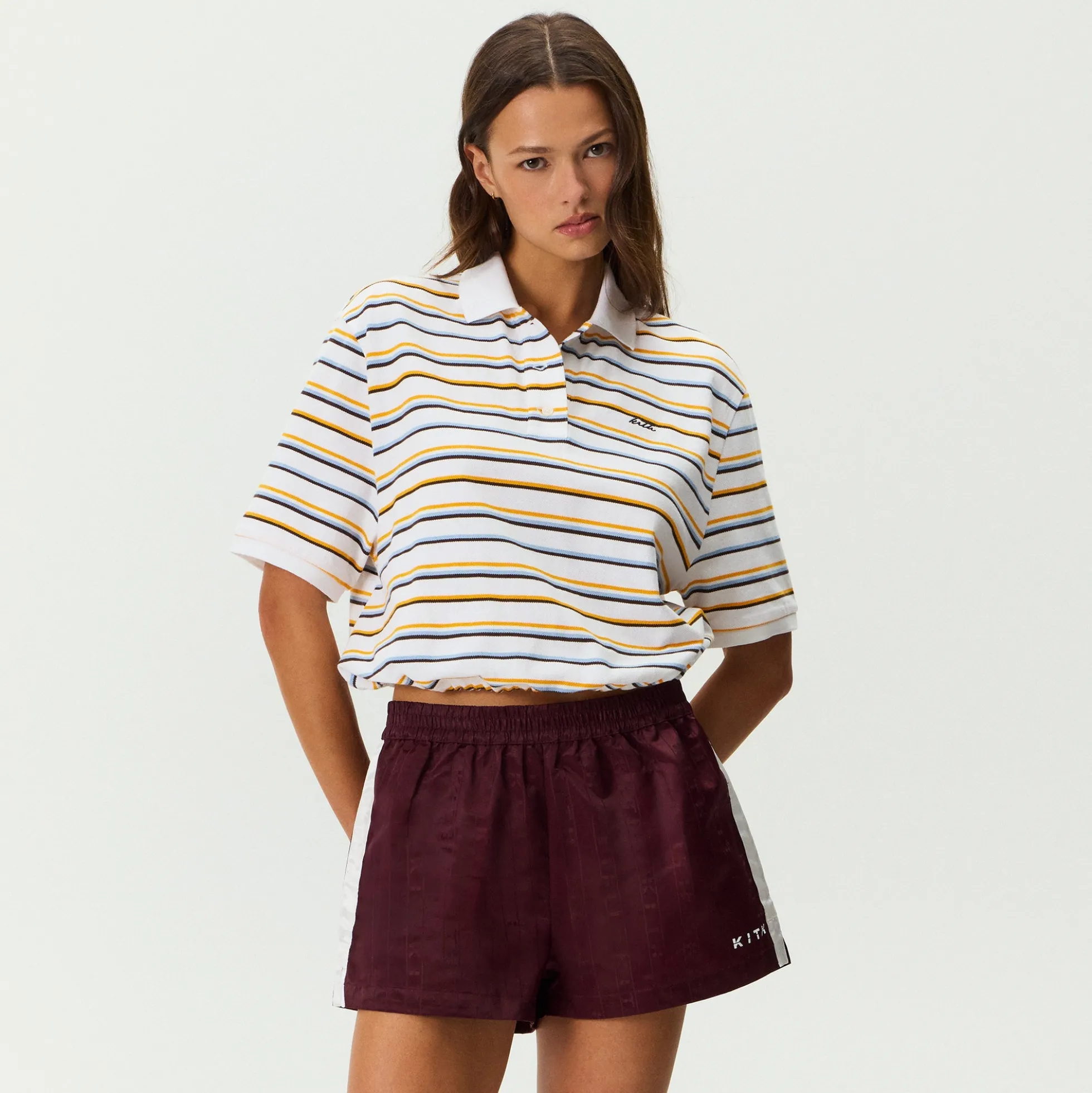 Kith Women Sadie Stripe Pique Polo