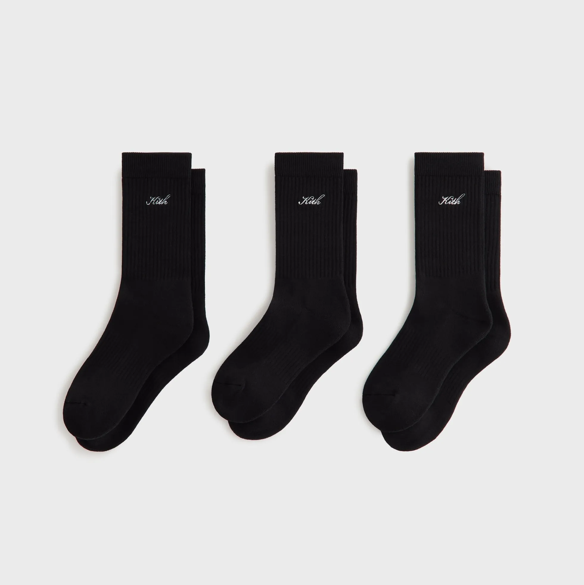 Kith Women Script Classic 3-Pack Crew Socks