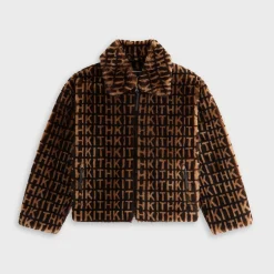 Kith Women Waylon II Shearling Monogram Jacket