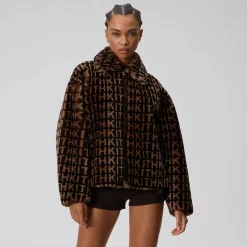 Kith Women Waylon II Shearling Monogram Jacket