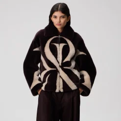 Kith Women Waylon II Shearling Crest Jacket
