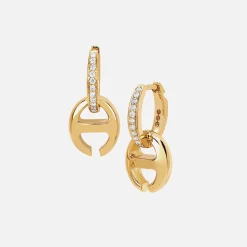 Klaasp Earrings with Diamonds