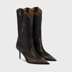 Lidia Western Embroidered Boot 70