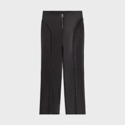Lisa for Kith Women Cerise Leather Lace Up Pant