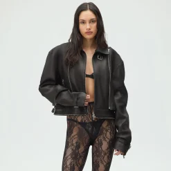 Lisa for Kith Women Hera Convertible Leather Coat