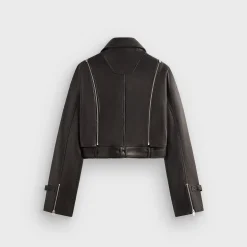 Lisa for Kith Women Hera Convertible Leather Coat