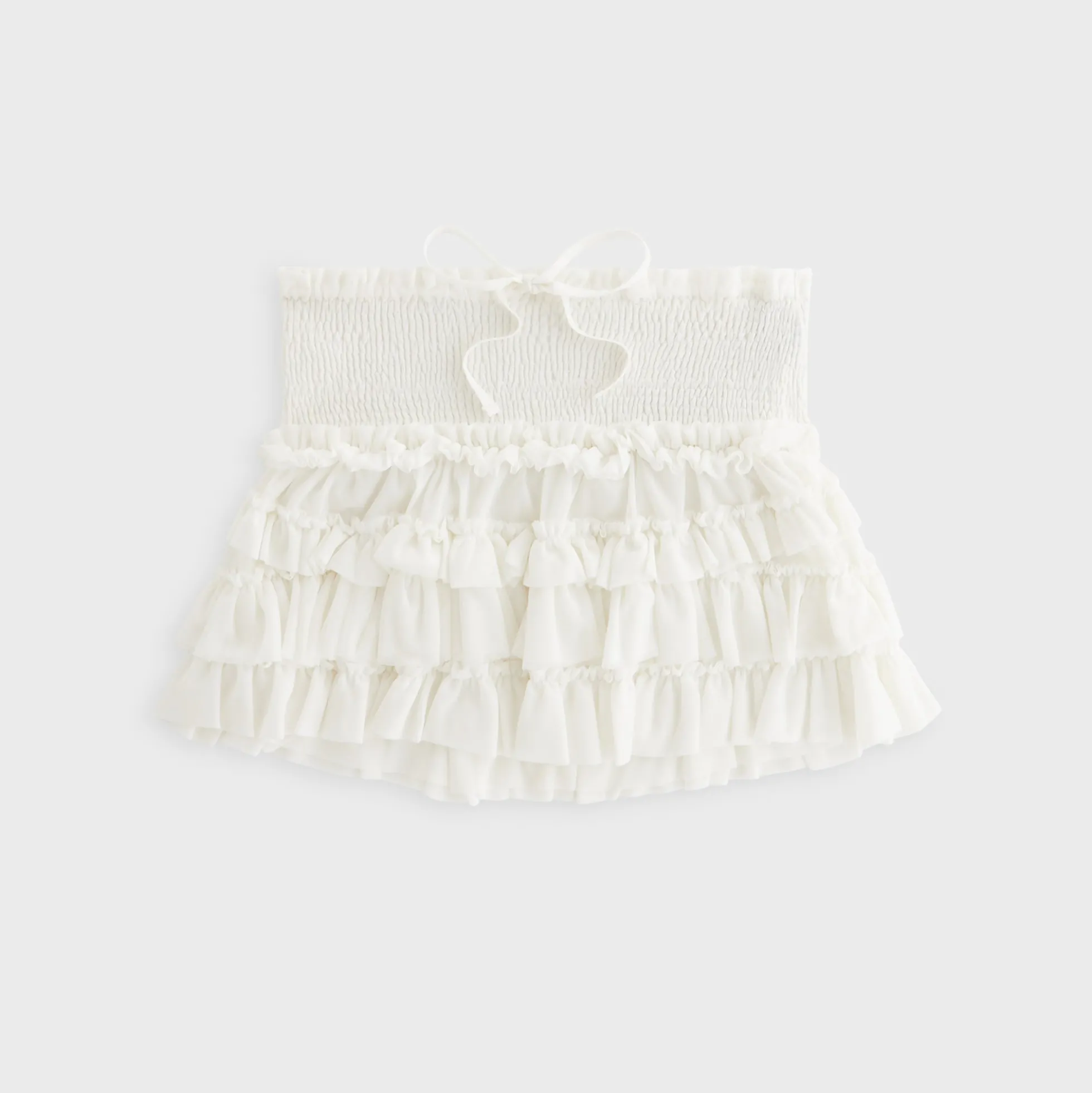 Lisa for Kith Women Mariko Mesh Ruffle Mini Skirt