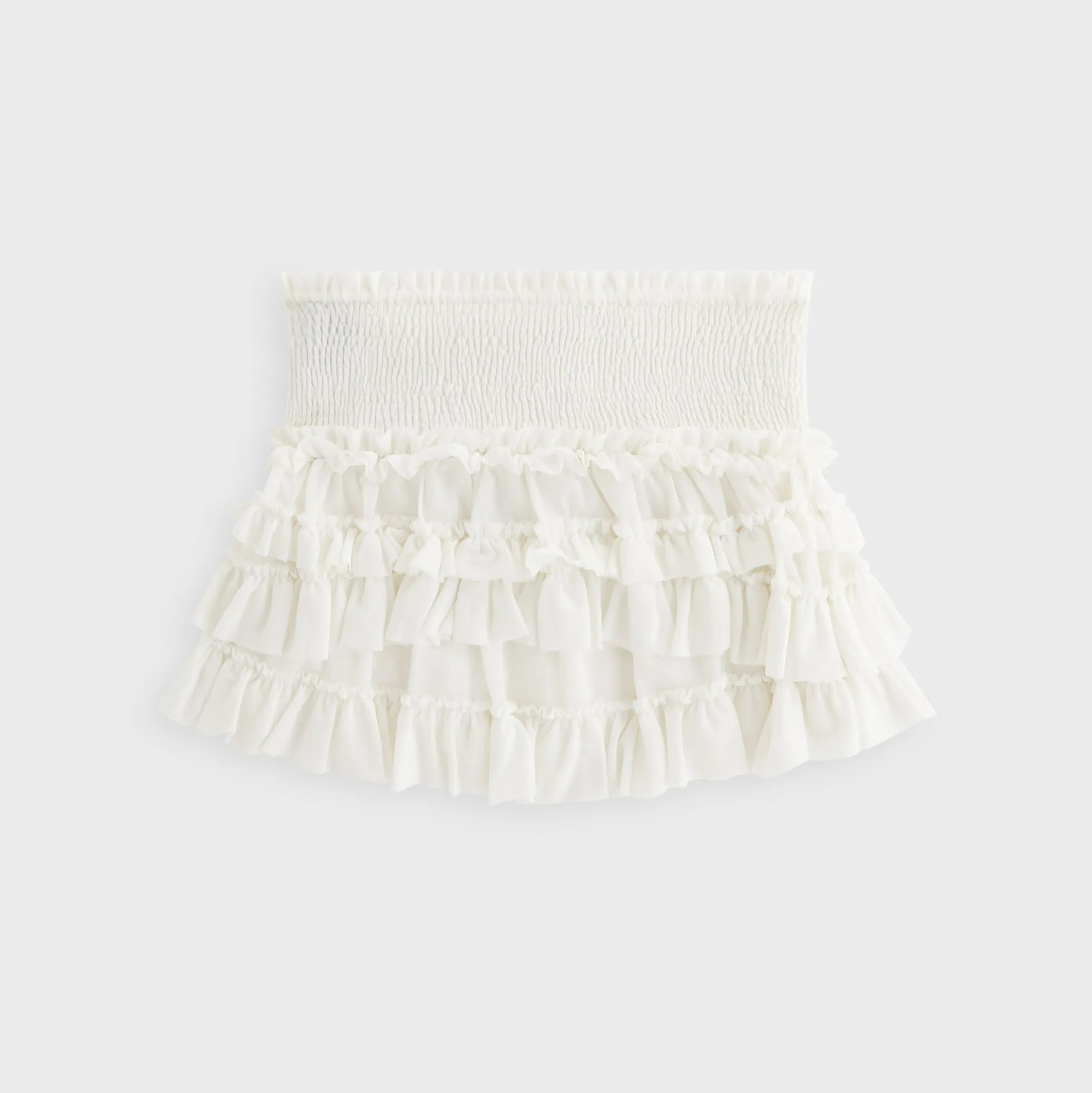 Lisa for Kith Women Mariko Mesh Ruffle Mini Skirt