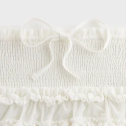 Lisa for Kith Women Mariko Mesh Ruffle Mini Skirt
