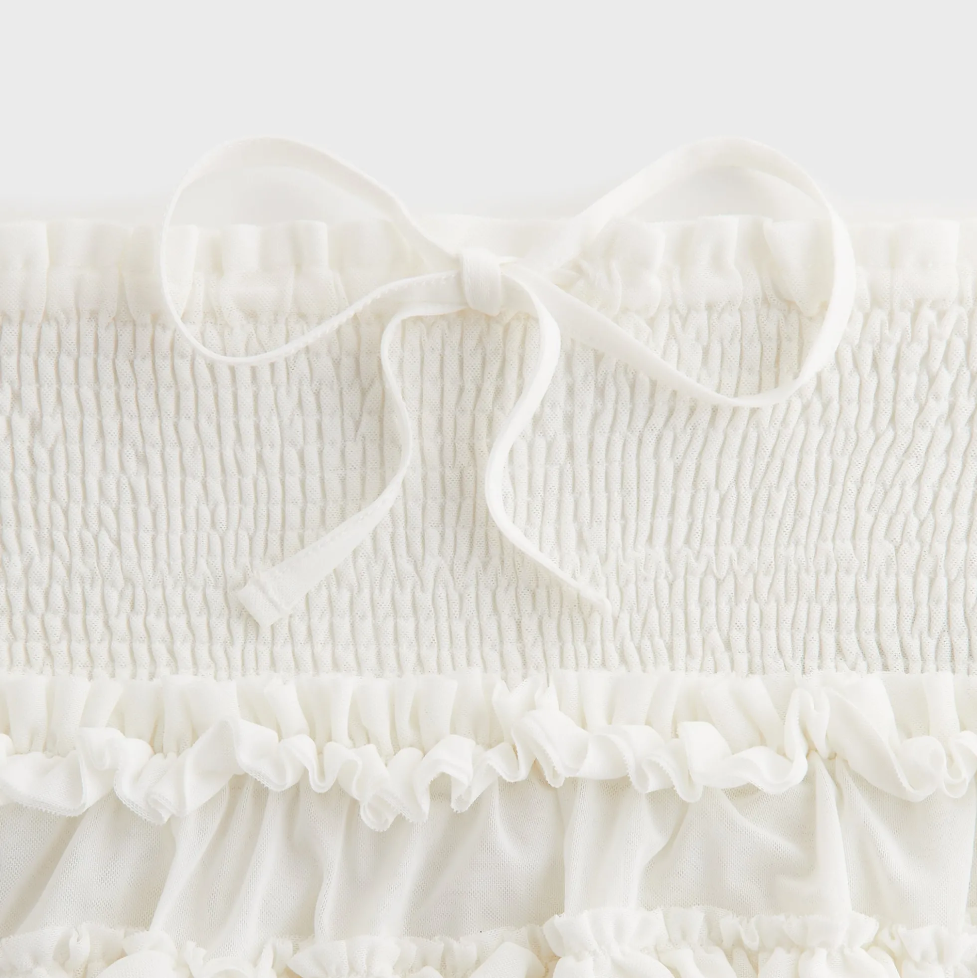 Lisa for Kith Women Mariko Mesh Ruffle Mini Skirt