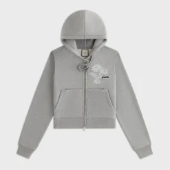 Lisa for Kith Women Tye Embroidered Lace Zip Hoodie